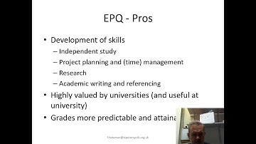 Extended Project Qualification in the Sixth Form