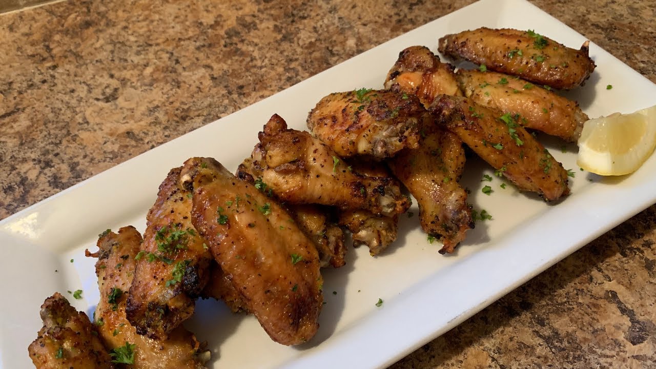 Easy Air Fryer Lemon Pepper Wings Appetizers YouTube