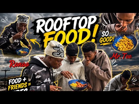 ROOFTOP FOOD CHALLENGE with Ronoo & Mr.Tee! 🍟