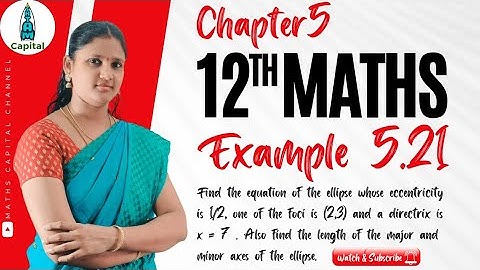 Class 12 Maths Chapter5 Example 5.21 Two Dimensional Analytical Geometry Example5.21 12th Math Ex5.2