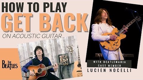 How to Play "Get Back" by The Beatles Acoustic Guitar Lesson Tutorial Preview