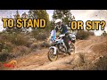 WHEN & WHY you should STAND while riding an ADV Motorcycle | OFFROAD Motorcycle Training