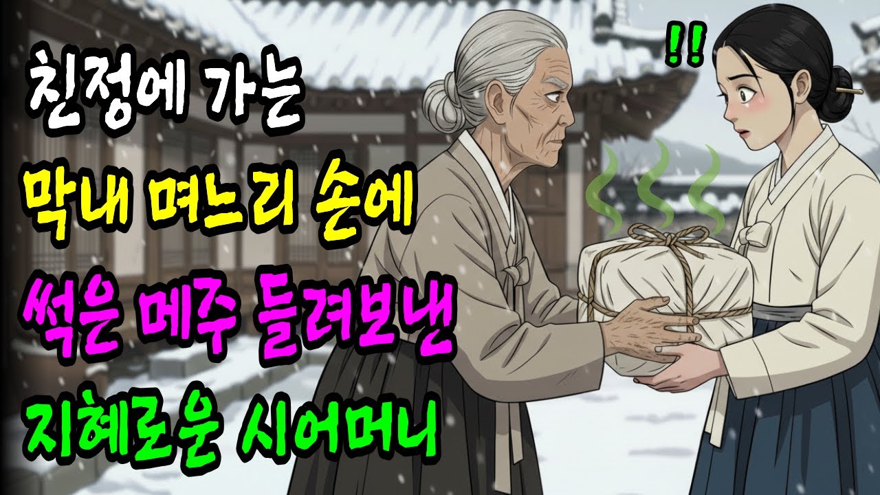 엄동설한에 친정가는 막내 며느리 손에 '썩은메주' 들려보낸 지혜로운 시어머니의 진짜사랑| 옛날이야기 | 야담 | 오디오북 | 수면동화 | 민담 | 감동