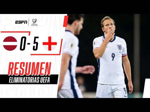 DOBLETE DE HARRY KANE Y PALIZA INGLESA CON PASAJE AL MUNDIAL | Letonia 0-5 Inglaterra | RESUMEN