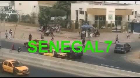 La caravane d'Ousmane Sonko ralliant le siège de Pastef