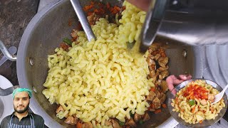 Chicken Macaroni In Desi Style - Quick And Delicious Macaroni Recipe