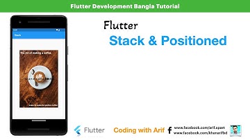 2.12 - Flutter Stack and Positioned Widget 2023 - Flutter Bangla Development Tutorial