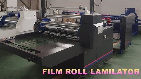 【Film Roll Laminator】Semi Automatic FM Laminating Machine for Paperbag Brochure Books Carton