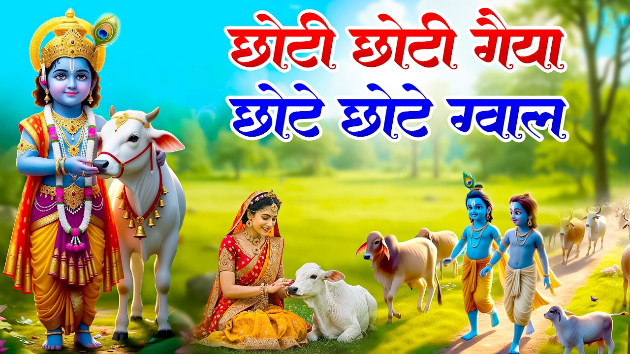 Choti Choti Gaiya, Chote Chote Gwal | छोटी छोटी गैया | #Little Krishna Bhajan - Krishna Bal Leela