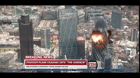 Houdini FX - Plane Crash London - FakeNews