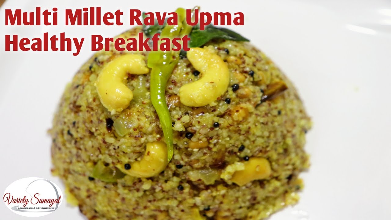 Broken wheat and mixed millet upma