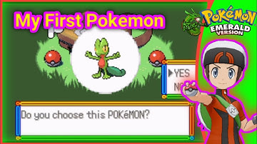 My First Pokemon ❤️ Treecko//Pokemon Emerald Game// New Gameplay (2021)🥰🥰