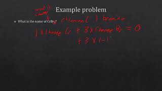 Molecules part 5 naming ionic compounds type 1 and type 2 (general chemistry)