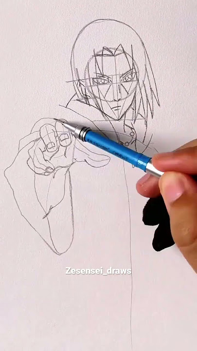 Draw Itachi Uchiha #short #draw #anime