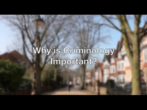 Why is Criminology Important?