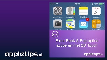 Mini screencast: Extra Peek en Pop opties