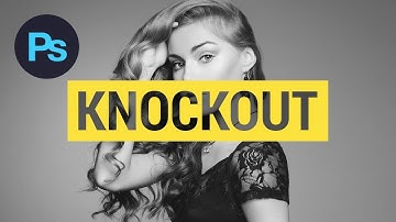 Design a Knockout Text Effect Photoshop Tutorial | knockout text effect in photoshop |#shorts