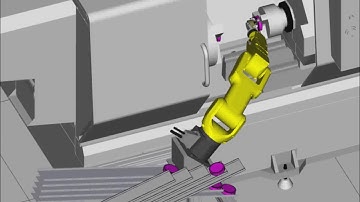 Fanuc Collaborative Robot Machine Tending HAAS CNC Lathe