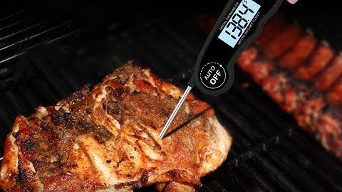 How to use a digital instant read meat  thermometer.