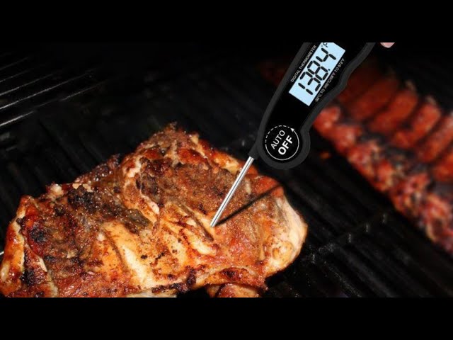 12 Instant Read Meat Cooking Thermometer S.Steel Stem BBQ Grill