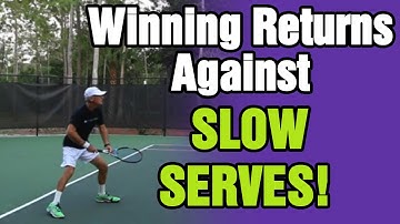 Tennis Return Of Serve - How To Hit Crushing Winning Returns Against Slow Serves