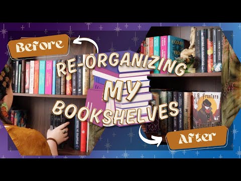 Re-Organizing My Bookshelves | Candle Declutter, Bookshelf Tour, & Decorating