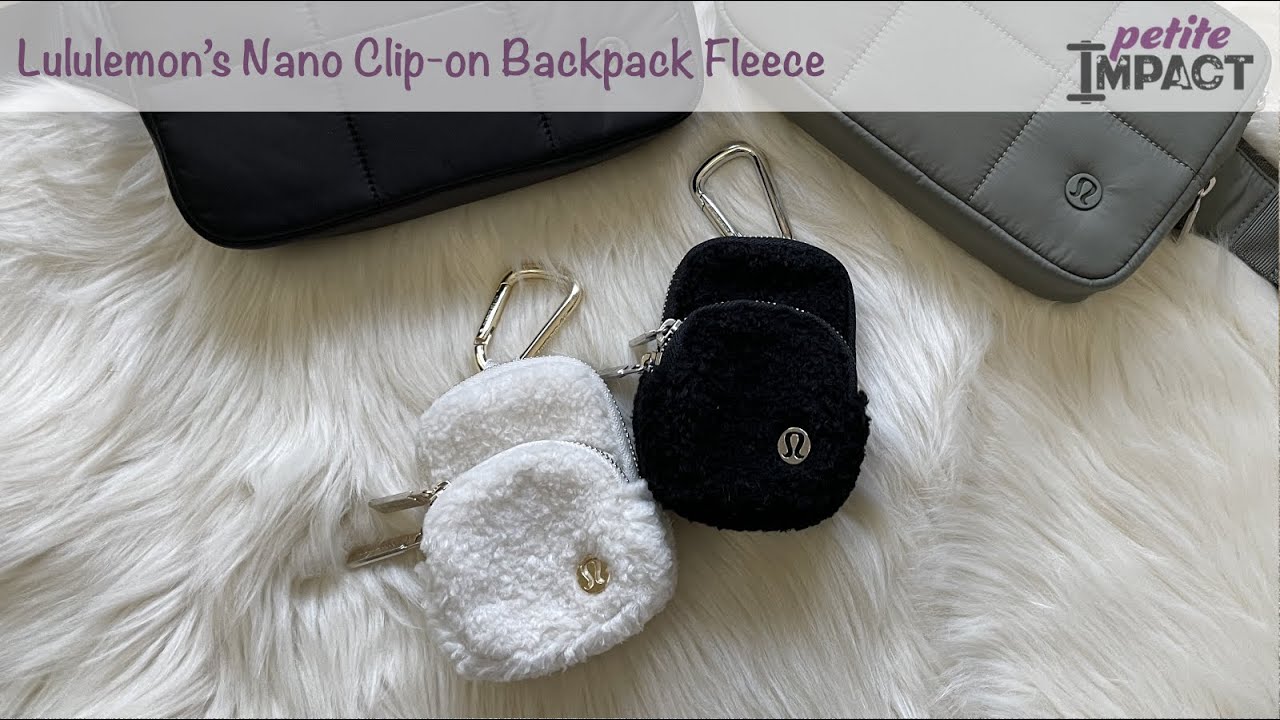 lululemon clip on backpack Lululemon Nano Clip-on Backpack Fleece