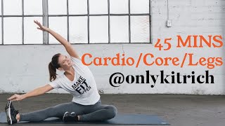 45 MINS CARDIO + CORE + LEGS with KIT RICH