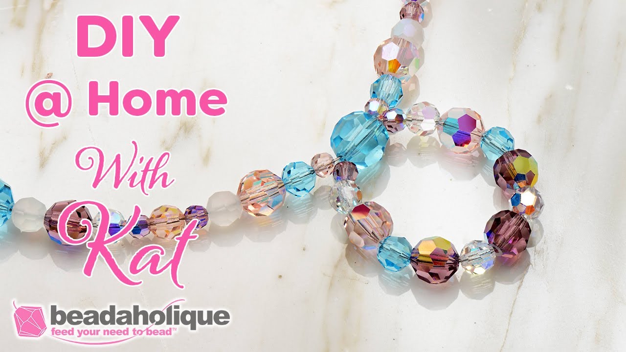 Glass Beads for Bracelet Jewelry Making Kit Crystal Pattern Bead Stone  Beaded 48