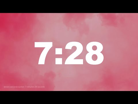 7 minutes 28 seconds [448 secs] clock timer countdown || Alarm Focus