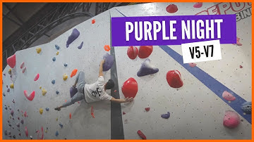 Purple session (V5-V7) at The Depot Climbing Centre (Nottingham)