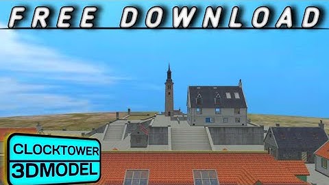 CLOCKTOWER 3D MODEL❗     FREE DOWNLOAD🔴||PRISMA 3D🔥🔥