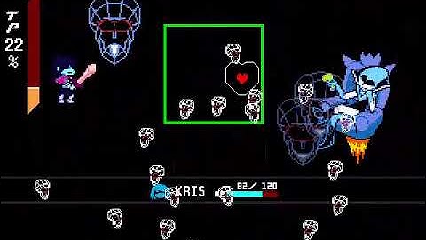 Deltarune Chapter 2 Debug Mode - Queen as a regular enemy encounter