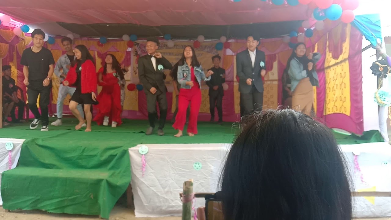 farewell dance by class 12 of Govt. higher secondary school polo - YouTube