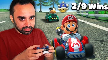 I streamed until I won 9 knockout races in the new Mario Kart…