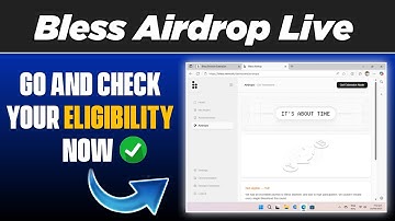 Bless Airdrop Eligibility Checker 🔥 | Live Claim Airdrop Step by Step | Free Crypto Airdrop 2025