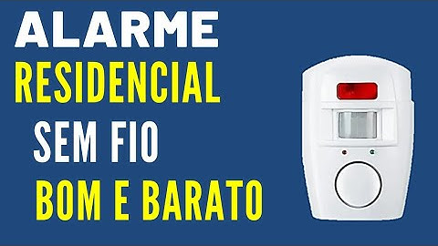 Alarme Residencial Sem fio com controle remoto Bom e Barato