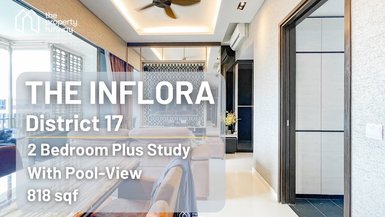 [FOR SALE] The Inflora: Top Floor 2 Bedroom Plus Study With Pool-View ($850K)