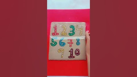 DIY Cardboard Number Activity ll Number Counting #shorts #drawing #youtube #viral #videos #trending
