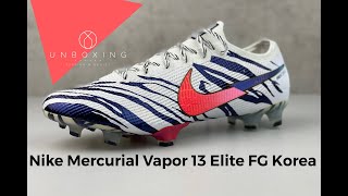 Nike Mercurial Vapor 13 Elite FG KOREA ‘Wht/P Beam/Red Orbit’ | UNBOXING & ON FEET | football boots