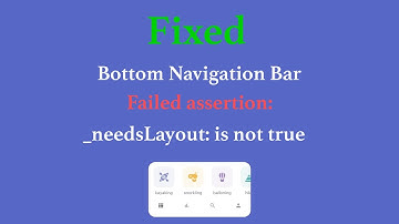 Flutter BottomNavigationBar Failed assertion 