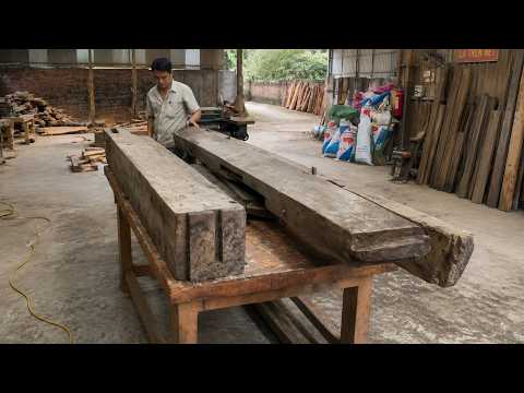 Using Old Wooden Beams To Create Luxurious Furniture; Excellent Woodworking Skills