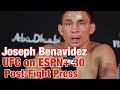 Joseph Benavidez: extremely emotional talks retirement | UFC on ESPN+ 30