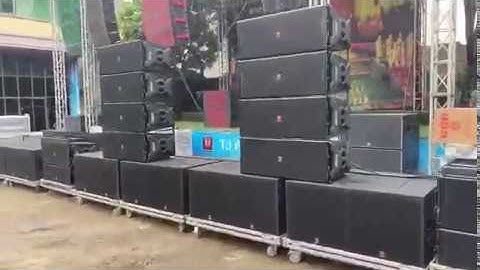 T.I Pro Audio System Testing 12 Pieces LA-2122 Line Array New Design 6 Pieces LA-218A Subwoofer