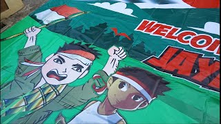 Banner Backdrop panggung 7x3M, gedee banget bos