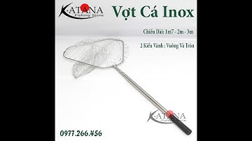 Vợt Vớt Cá Inox Cứng Cáp Dài 1m7 - 2m - 3m - Giá từ 120k - thu gọn được