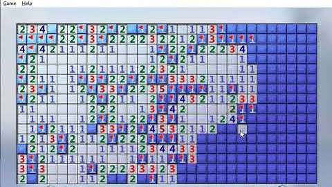 Minesweeper - Hard - 1:19 - Windows 7 Edition