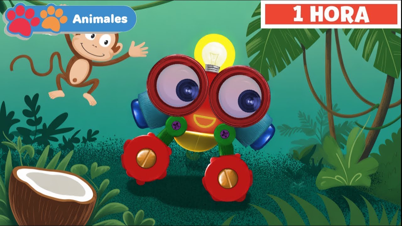 Aprender animales con ROBI | Vídeo Educativo Infantil | Mi Primera Universidad