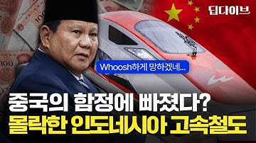 이게 사기 아니면 뭔데 😨 중국 돈으로 고속철도 깔았다가 망하게 생긴 인도네시아 근황 | 🌊딥다이브🌊