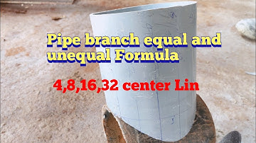 Pipe branch formula tee making/equal and unequal tee/pipe branch making formula #global